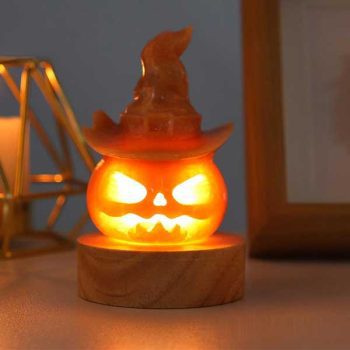 Natural Yellow Calcite Pumpkin Night Lights Price in USA