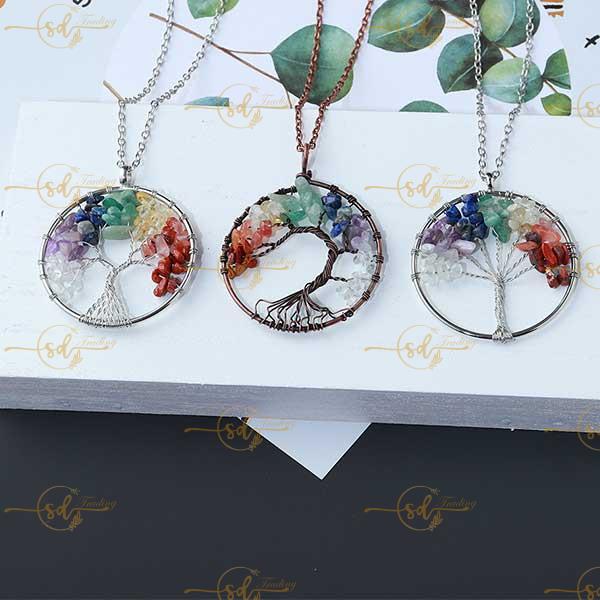 Chakras Tree Of Life Pendant