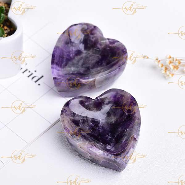 Heart Shaped Dream Amethyst Bowl