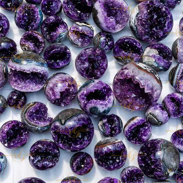 Natural Amethyst Crystal Druze Geode