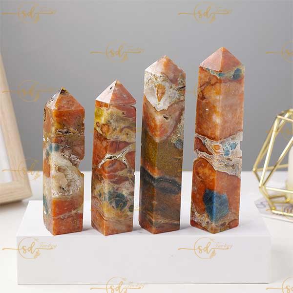 Blue Apatite and Sunstone Symbiont Tower