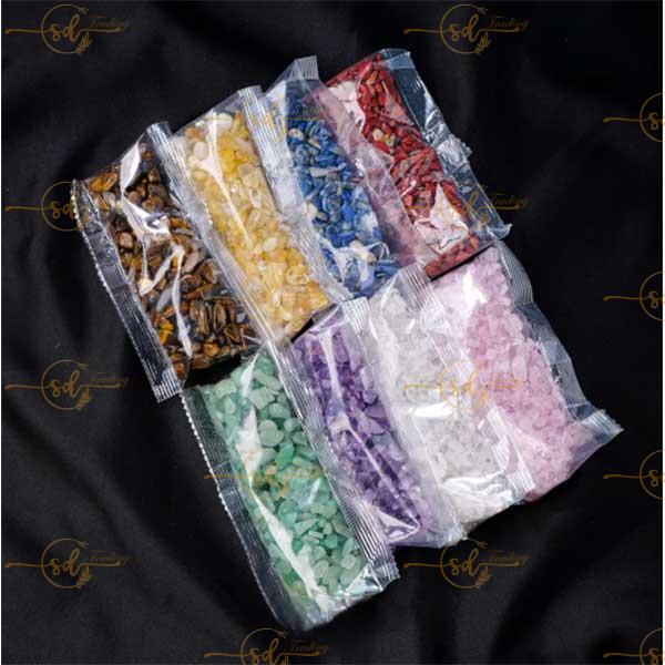 Natural Polished Gemstone Crystals Chips