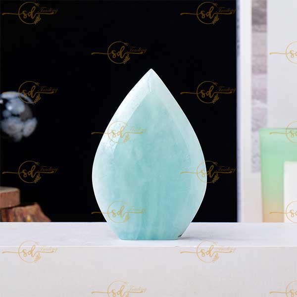 Natural Aquamarine Crystal Flame