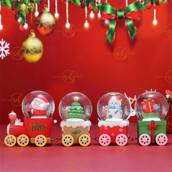 Christmas Light Up Santa Train Set