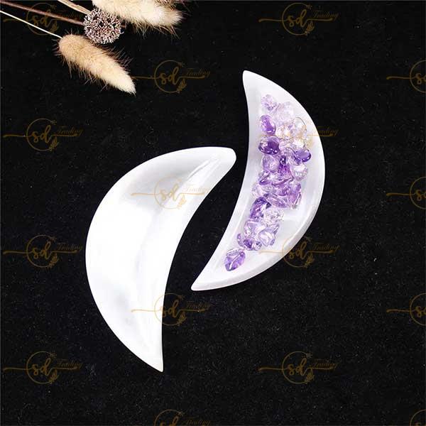 Selenite Moon Shape Bowl