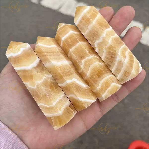 High Quality Yellow Calcite Towers