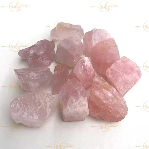 Rough Raw Rose Quartz Stone